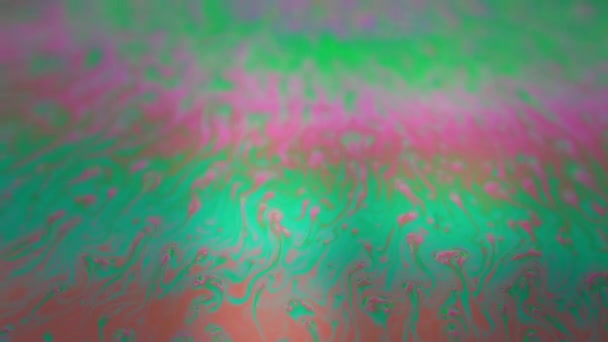 Абстрактный Цвет Фона Движения Поверхности Мыльного Пузыря Rainbow Разноцветный Фон — стоковое видео