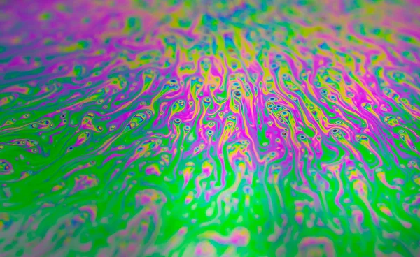 Iridescent Pestrobarevné Abstraktní Mýdlové Vody Pozadí Pozadí Pro Spořič Obrazovky — Stock fotografie