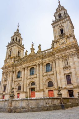 Lugo, İspanya 'daki katedralin manzarası.