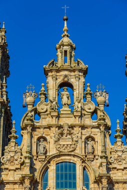 İspanya 'daki Santiago de Compostela Katedrali' nin süsleri..
