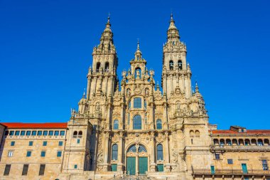 İspanya 'daki Santiago de Compostela Katedrali' nin süsleri..