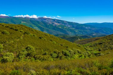 İspanya 'daki Las Medulas madenleri yakınlarındaki güzel manzara.