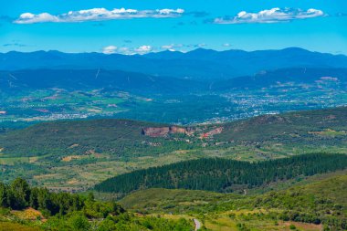 İspanya 'daki Las Medulas madenleri yakınlarındaki güzel manzara.