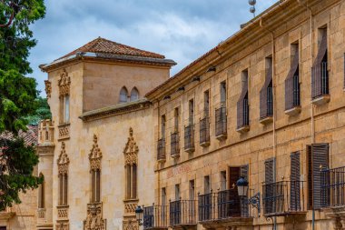 İspanyol şehri Ciudad Rodrigo 'daki Casa de La Marquesa de Cartago' da..