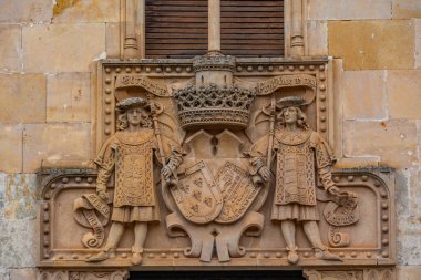 İspanyol şehri Ciudad Rodrigo 'daki Casa de La Marquesa de Cartago' da..