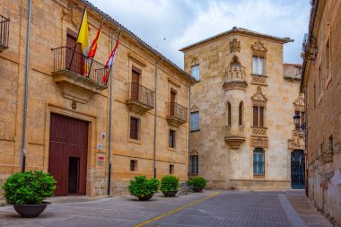 İspanyol şehri Ciudad Rodrigo 'daki Casa de La Marquesa de Cartago' da..