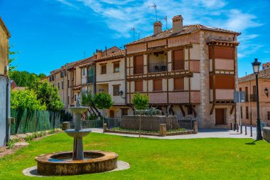 İspanya 'daki Turegano köyü manzarası.