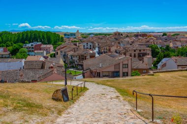 İspanya 'daki Turegano köyü manzarası.