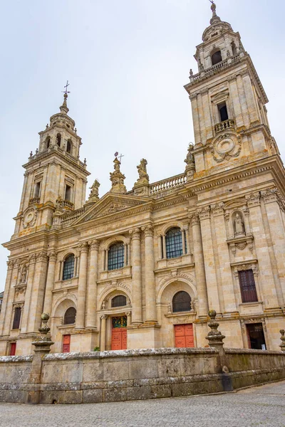 Lugo, İspanya 'daki katedralin manzarası.