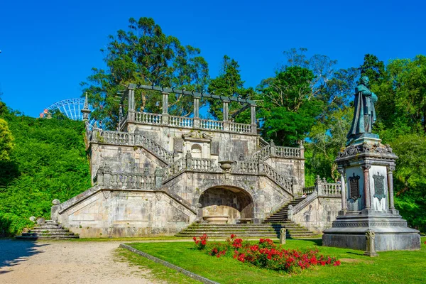 Stock image Balustrade at Alameda park at Santiago de Compostela in Spain.