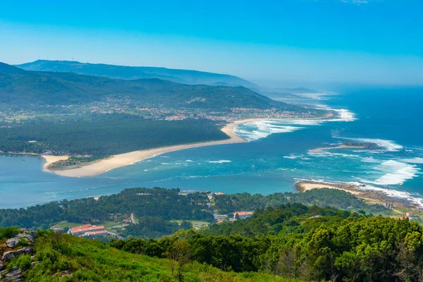 stock image Aerial view of Portuguese town Moledo.