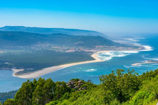 stock image Aerial view of Portuguese town Moledo.