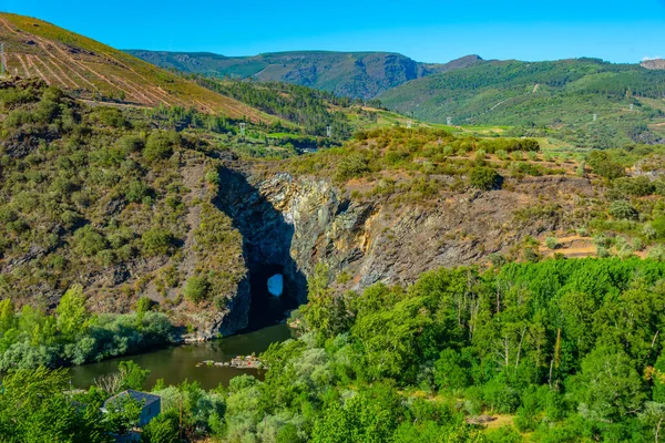 Panorama Del Río Sil Con Túnel Montefurado España —  Fotos de Stock
