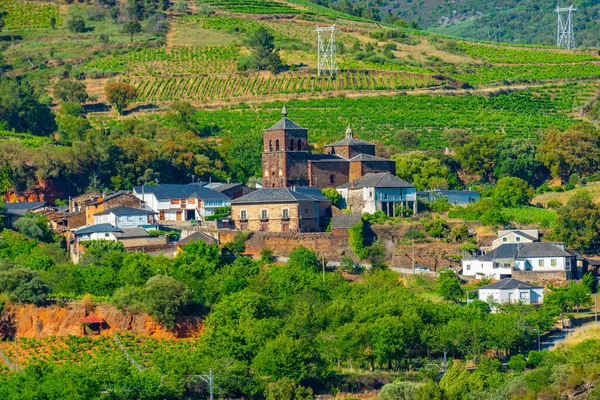 西班牙Montefurado村的空中景观 — 图库照片