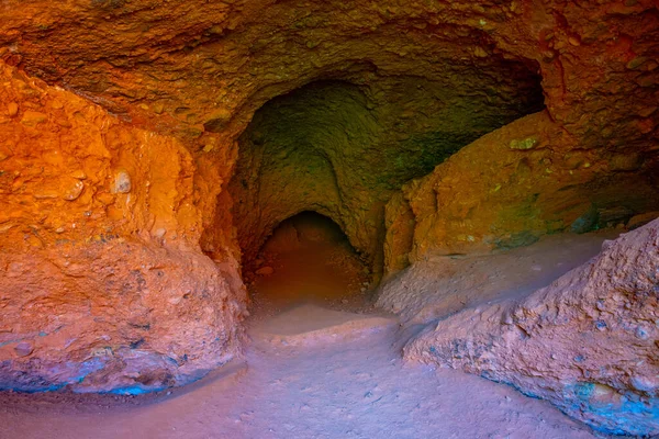 Ancien Tunnel Las Medulas Ancien Site Minier Près Ponferrada Espagne — Photo