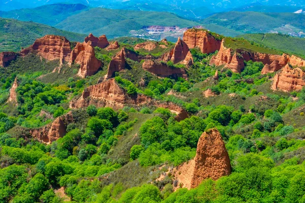 Las Medulas Ősi Aranybányászati Terület Ponferrada Közelében Spanyolországban — Stock Fotó