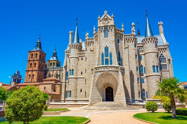 Gaudi Palota Spanyol Városban Astorga — Stock Fotó