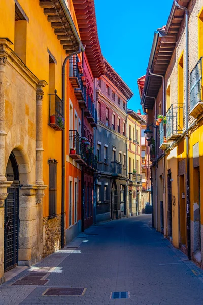 Smalle Straat Het Oude Centrum Van Leon Spanje — Stockfoto
