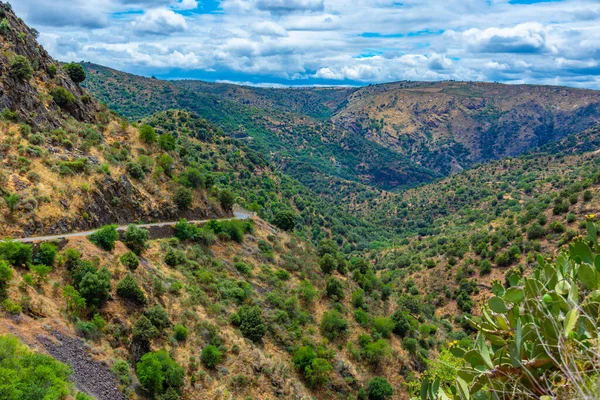 Ödes Tal Zusammenfluss Der Flüsse Huebra Und Camaces Spanien — Stockfoto