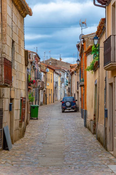 stock image Street in the village San Felices de los Gallegos , Spain.