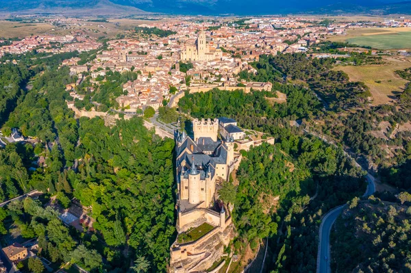 Panorama Utsikt Över Den Spanska Staden Segovia — Stockfoto