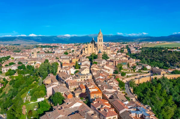 Vista Panorámica Ciudad Española Segovia — Foto de Stock