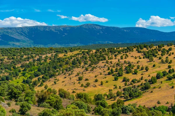 stock image Beautiful landscape near Pedraza village in Spain.