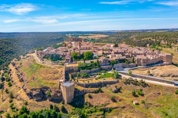 Panorama Del Pueblo Español Pedraza — Foto de Stock