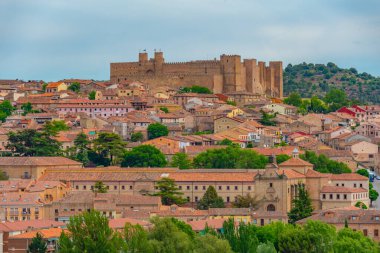 İspanyol kenti Siguenza 'nın Panorama manzarası.