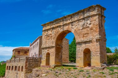Roman arch in Spanish town Medinaceli. clipart