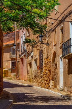 İspanya 'nın Daroca kentindeki ortaçağ sokağı..