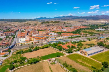 İspanyol şehri Calatayud Panorama Manzarası.