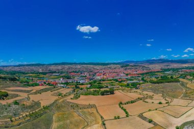 İspanyol şehri Calatayud Panorama Manzarası.