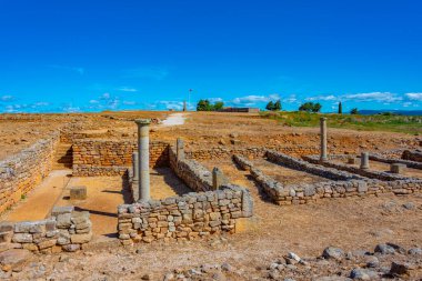 İspanya, Soria yakınlarındaki Antik Numancia kalıntıları.