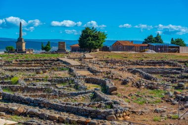 İspanya, Soria yakınlarındaki Antik Numancia kalıntıları.