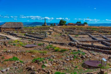 İspanya, Soria yakınlarındaki Antik Numancia kalıntıları.