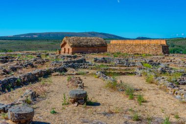 İspanya, Soria yakınlarındaki Antik Numancia kalıntıları.