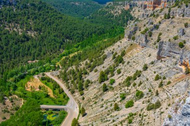 Lobos Nehri Kanyonu İspanya La Galiana bakış açısından görülüyor..