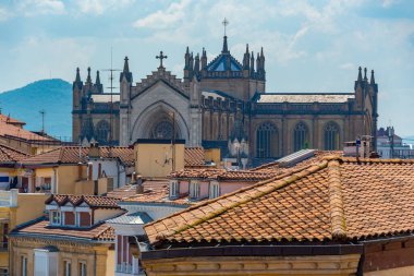 İspanya 'daki Vitoria Gasteiz Katedrali Maria Inmaculada.