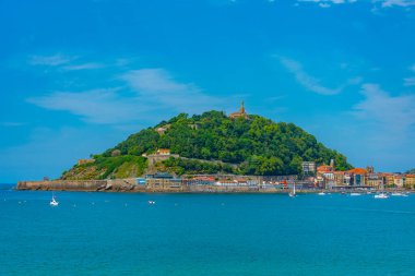 Monte Urgull İspanya 'nın San Sebastian kasabasında.