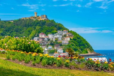 İspanyol şehri San Sebastian 'da Monte Igueldo.