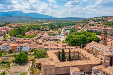 İspanyol şehri Tarazona Panorama Manzarası.