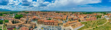 İspanyol şehri Tarazona Panorama Manzarası.