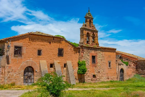 Régi Templom Spanyol Város Medinaceli — Stock Fotó