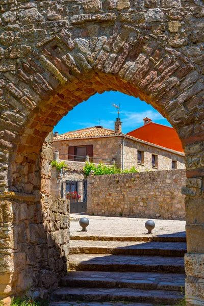 stock image Medieval street in the old town Of Medinaceli, Spain.