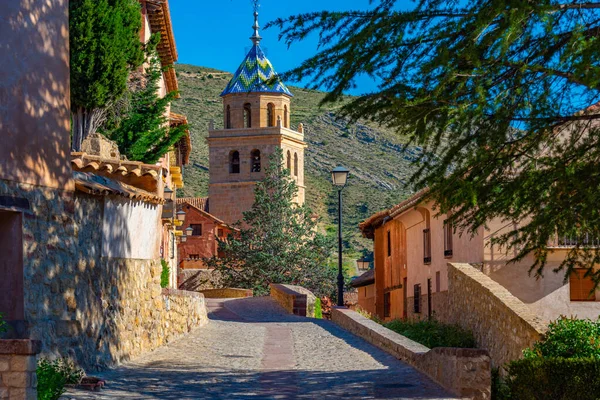 Vista Catedral Albarracin Espanha — Fotografia de Stock