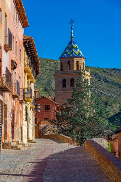 Uitzicht Kathedraal Van Albarracin Spanje — Stockfoto