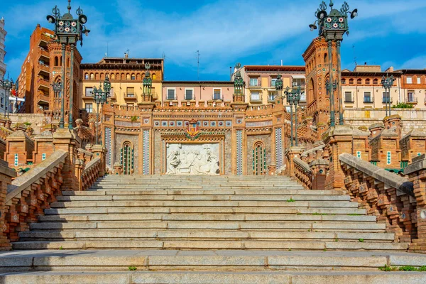 Escalinata Del Ovalo Escadaria Cidade Espanhola Teruel — Fotografia de Stock