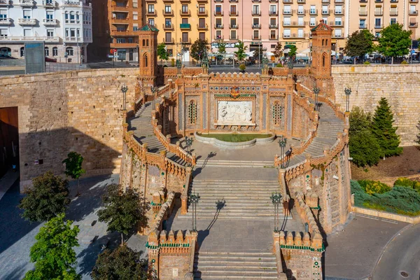 Escalinata Del Ovalo Escalinata Ciudad Española Teruel — Foto de Stock