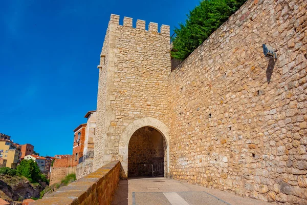 Středověká Brána Španělském Městě Teruel — Stock fotografie